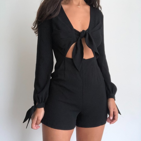 INTERMIX Pants - Intermix winter knot romper black